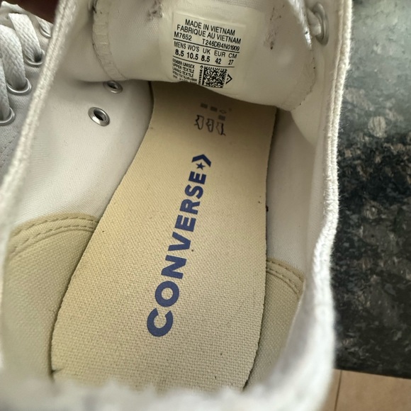 Converse Cream Canvas Sneakers - Picture 3 of 3